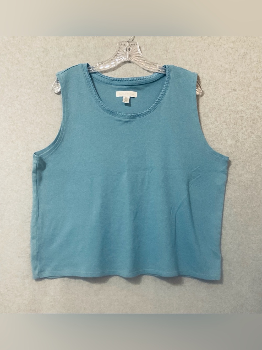 Carole Hochman Classic Sleeveless Tank Top - Blue Sz XL